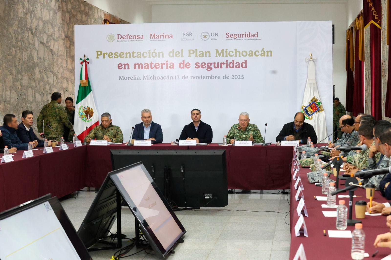 El Gabinete de Seguridad refrenda la plena coordinación con Michoacán